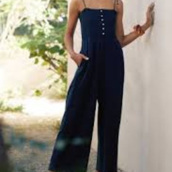 Anthropologie Pants - Maeve Smock Jumpsuit